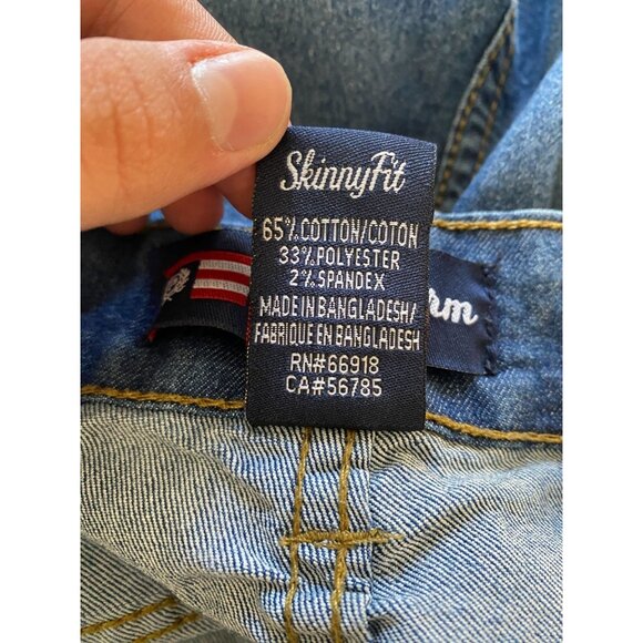 Phat Farm Mens Stretch Denim Jeans Skinny Fit 32x32 Medium Wash Blue - Picture 5 of 8